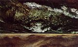 Gustave Courbet The Angry Sea painting